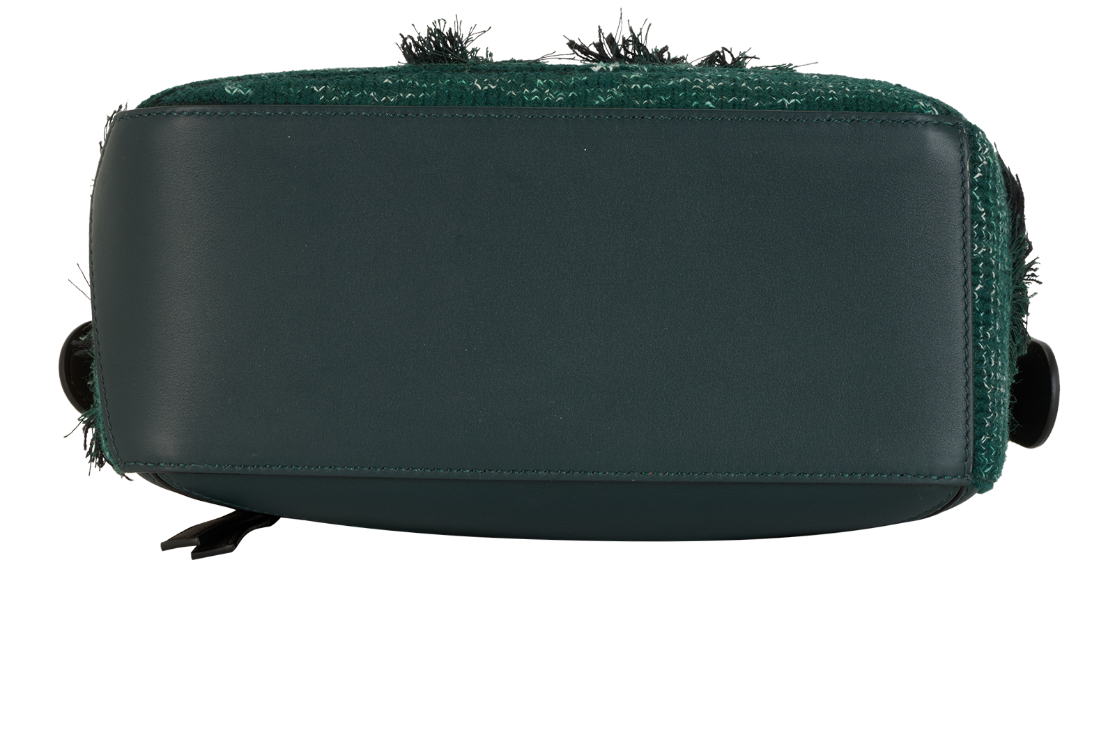 X Louis Wain Futurist Cat Small Puzzle Bag, &pound;1,800, Handbags, Blue/Green, Leather/Wool, Top view